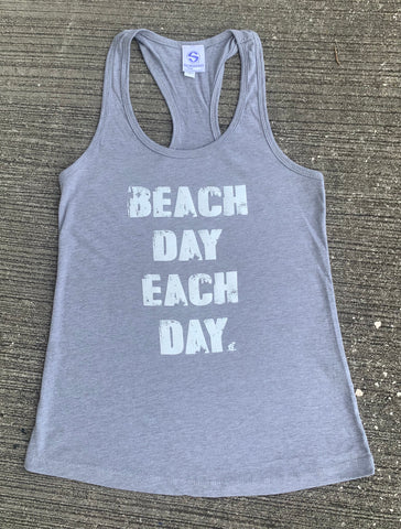 RACERBACK BEACH DAY- Heather Grey